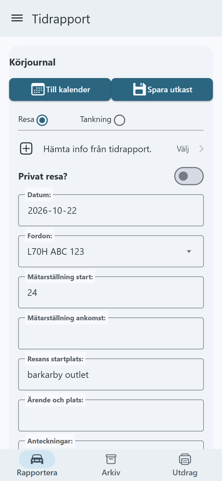 Körjournalen